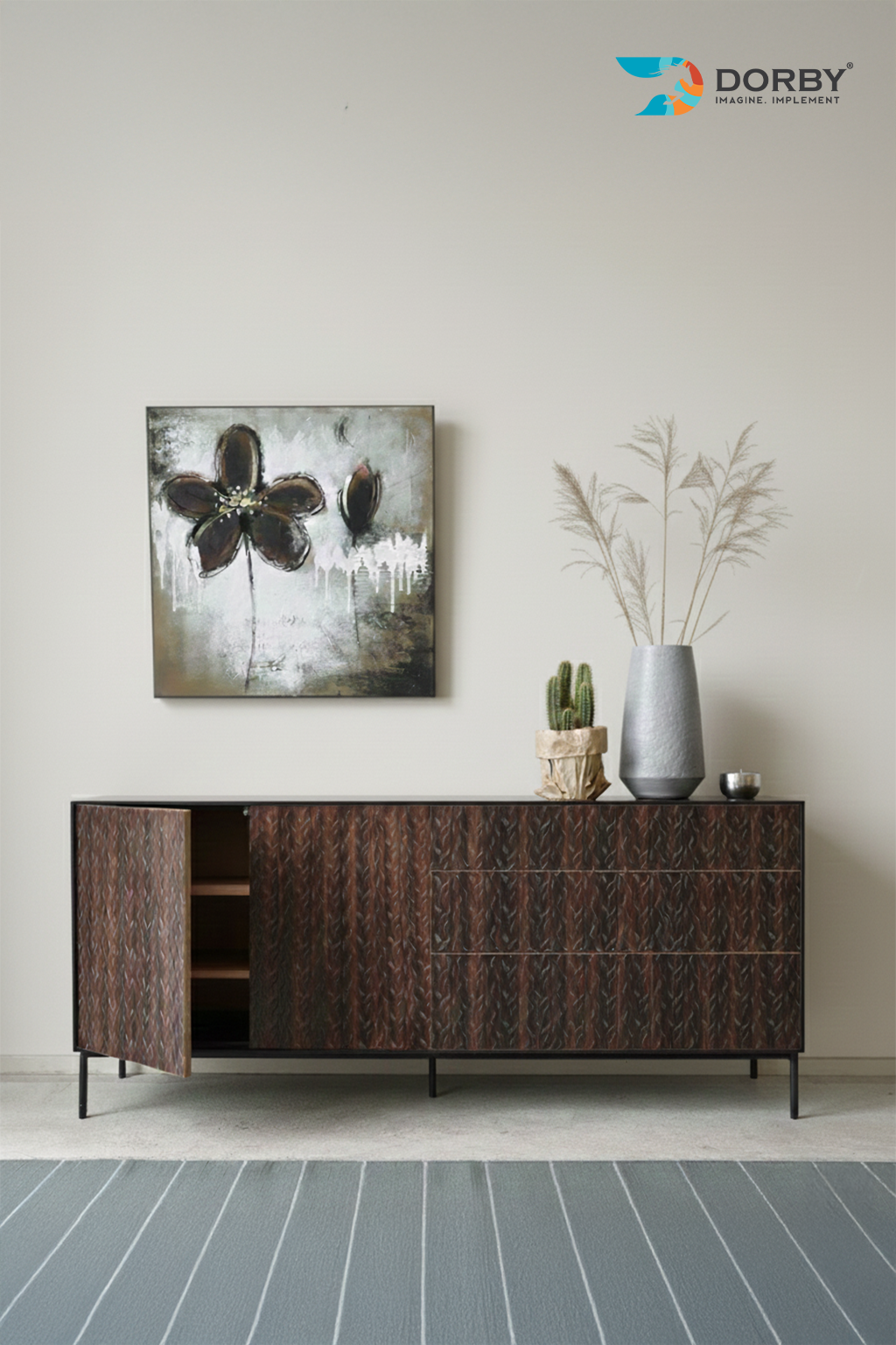 Mexican Cacabola - PL 8029 Brown Designer Texture Laminate - Dorby mica