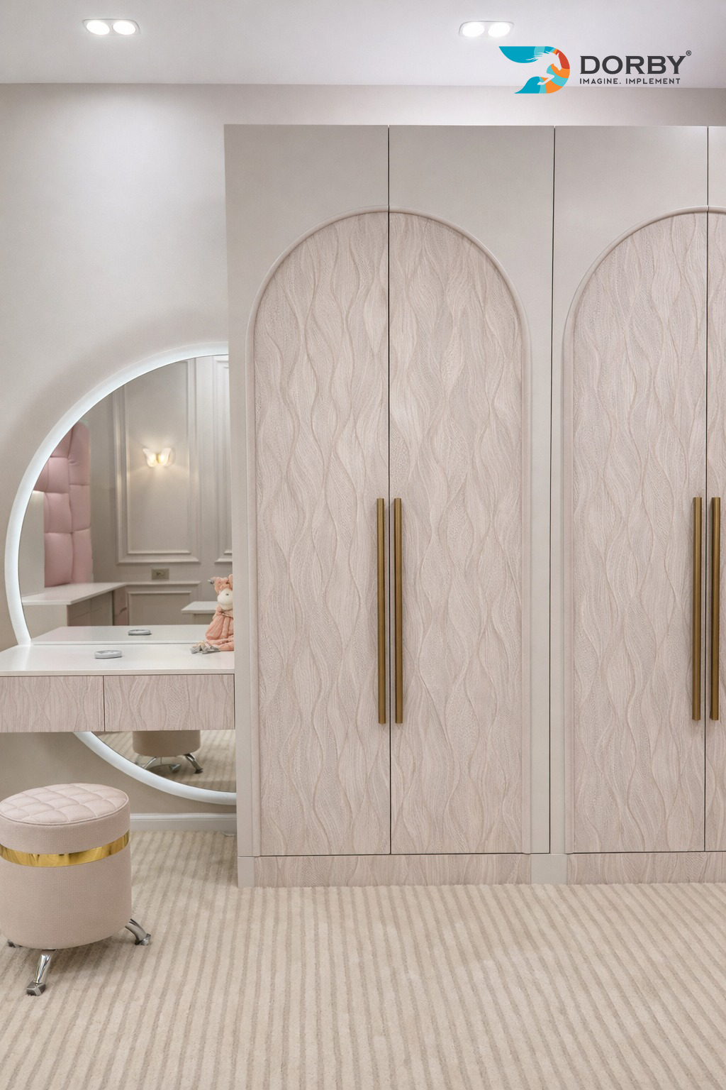 Sea Pearl - PS 70156 White Designer Texture Laminate - Dorby mica
