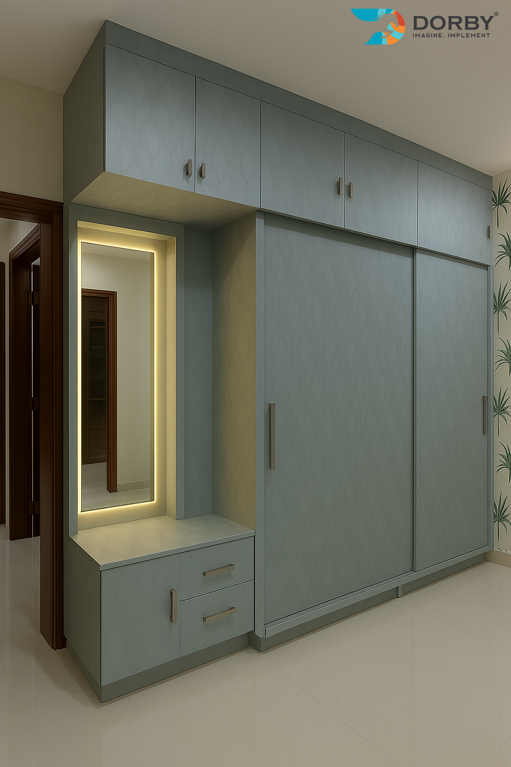 Desert Sage - PS 70162 Grey Designer Texture Laminate - Dorby mica