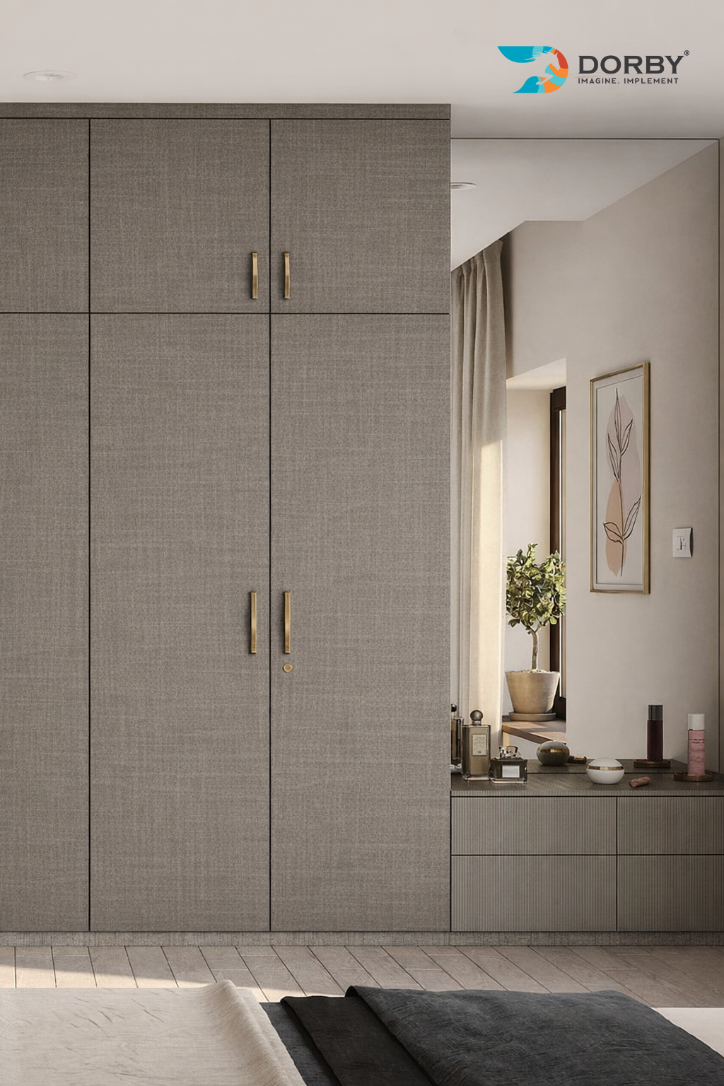Dyed Jute - PX 9522 Grey Fabric Texture Laminate - Dorby mica