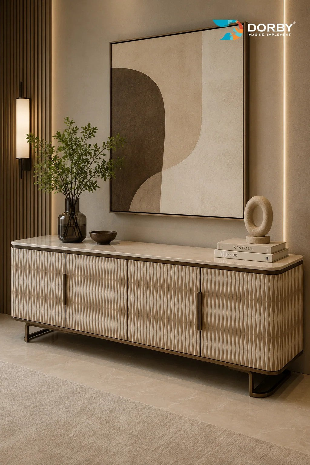 Osirix Beige Fluted Texture Laminate