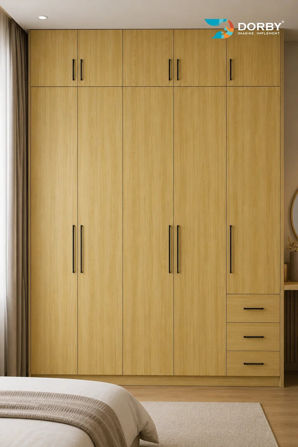 Unique Oak Beige Wood Texture Laminate