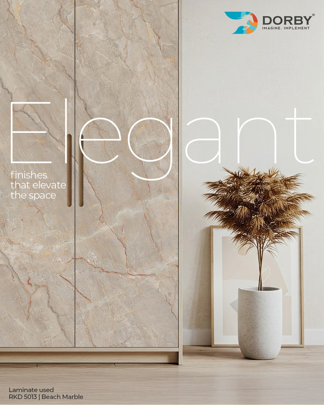 Beach Marble - RKD 5013 Beige Marble & Stone Texture Laminate - Dorby mica