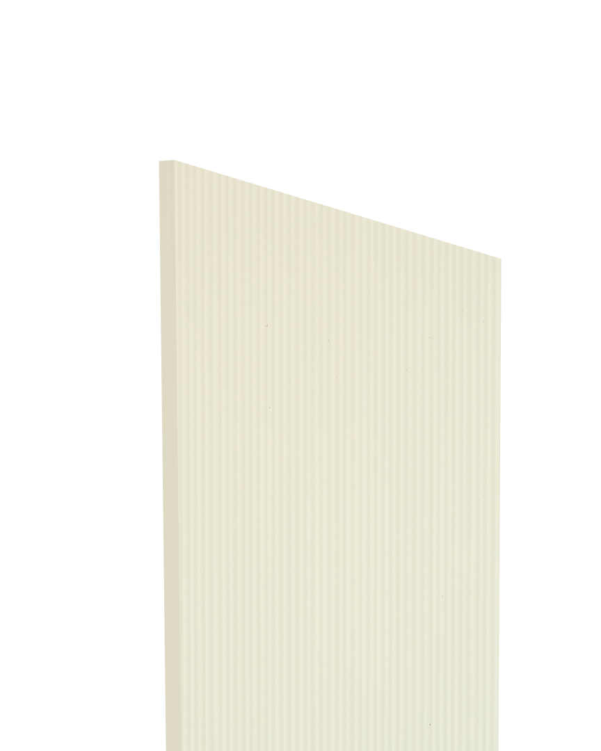 Frosty White - SC 104 Ivory Fluted Texture Laminate - Dorby mica