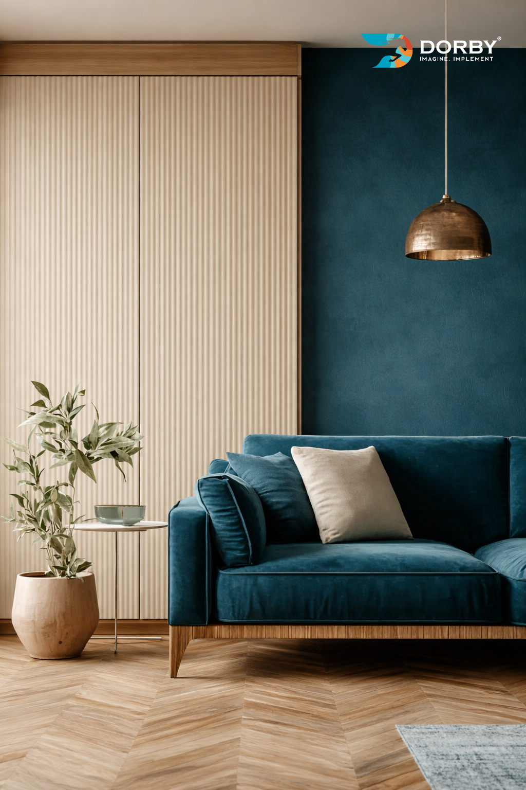 Sea Pearl - SC 156 Beige Fluted Texture Laminate - Dorby mica