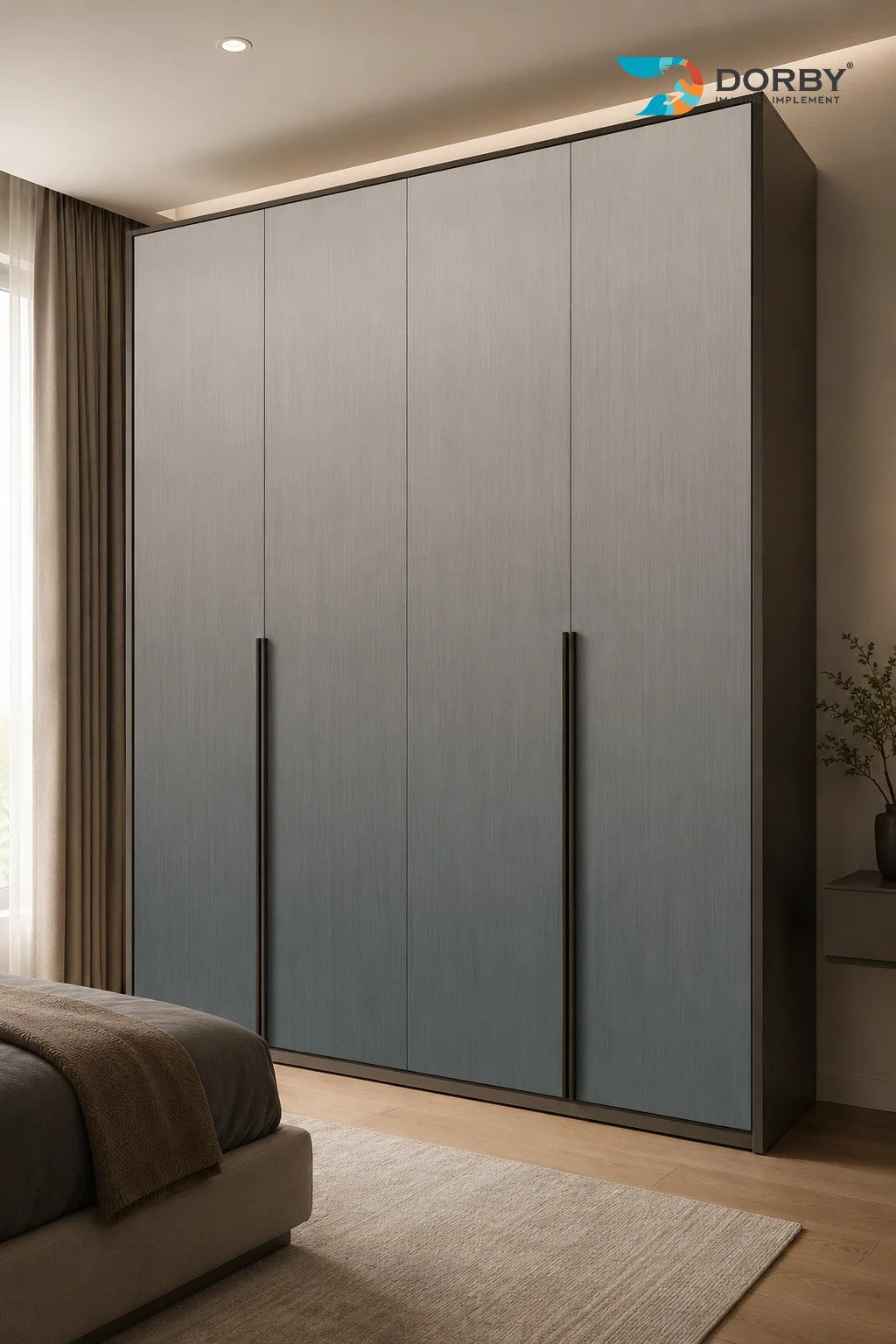 Graphite Grey Metallic Texture Laminate