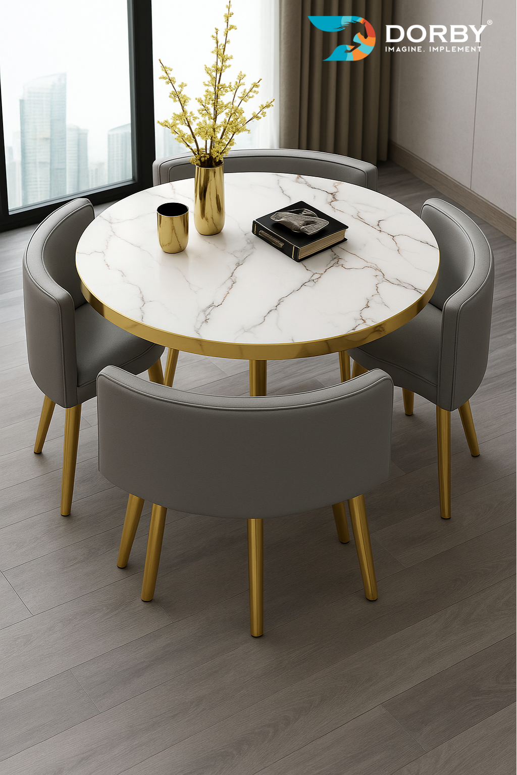 Satvario Gold - SD 1587 White Marble & Stone Texture Laminate - Dorby mica
