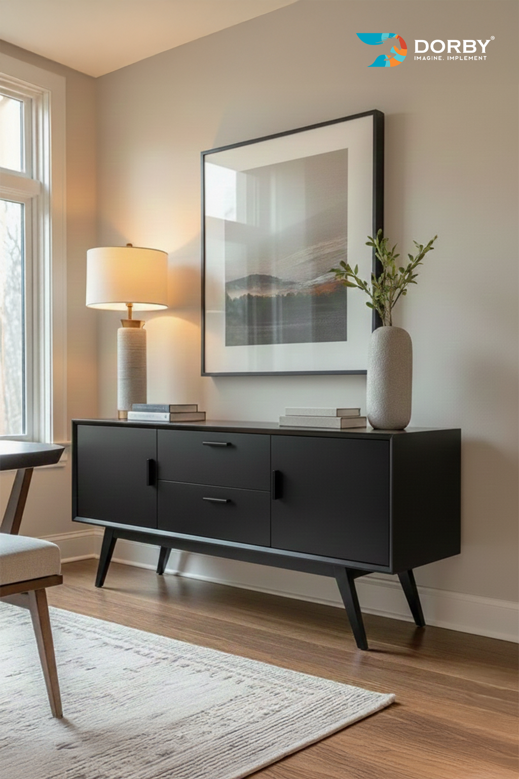 Black - SF 109 Black Plain Colors Suede Laminate - Dorby mica