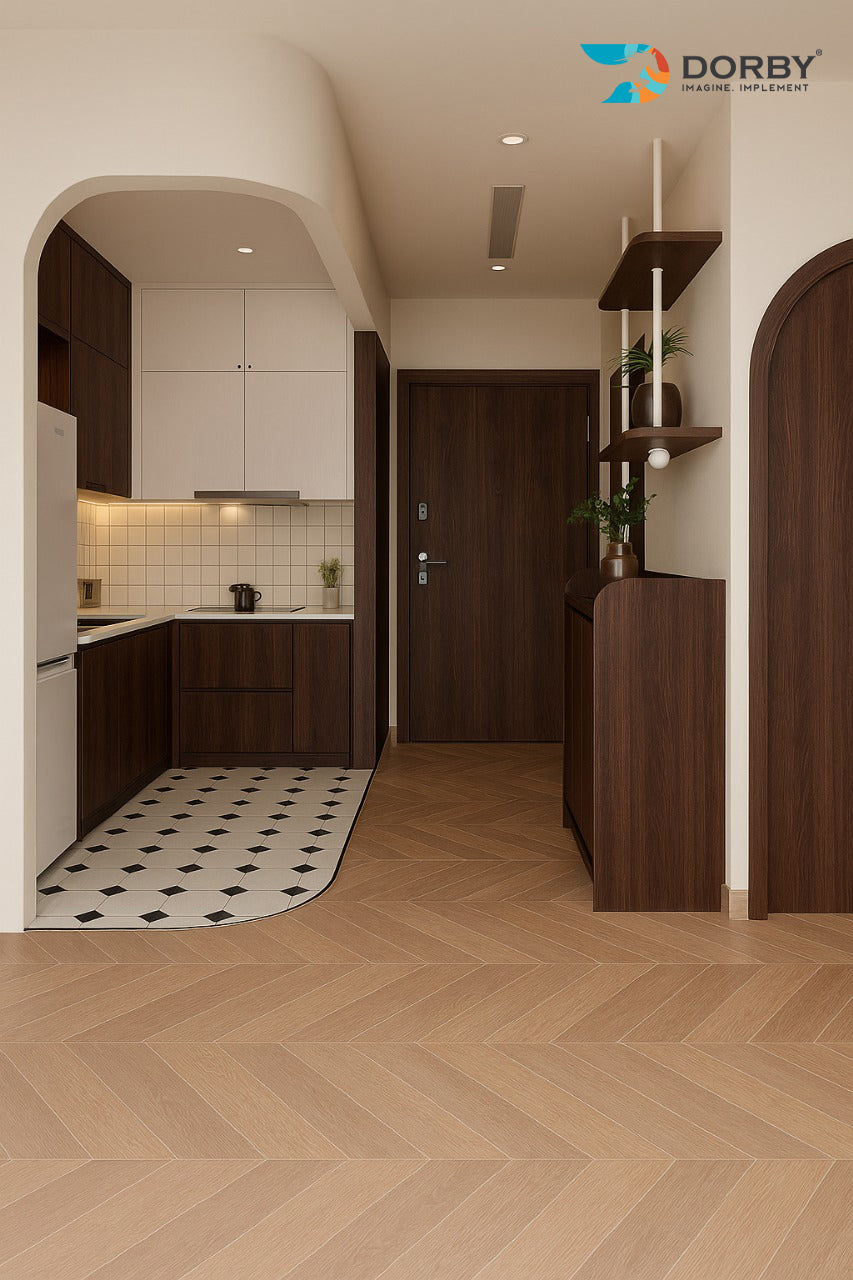Brazilian Walnut - SF 1198 Brown Wood Suede Laminate - Dorby mica