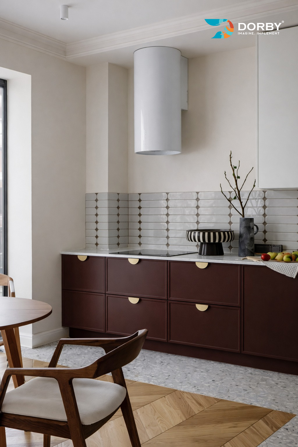 Maroon - SF 119 Brown Plain Colors Suede Laminate - Dorby mica