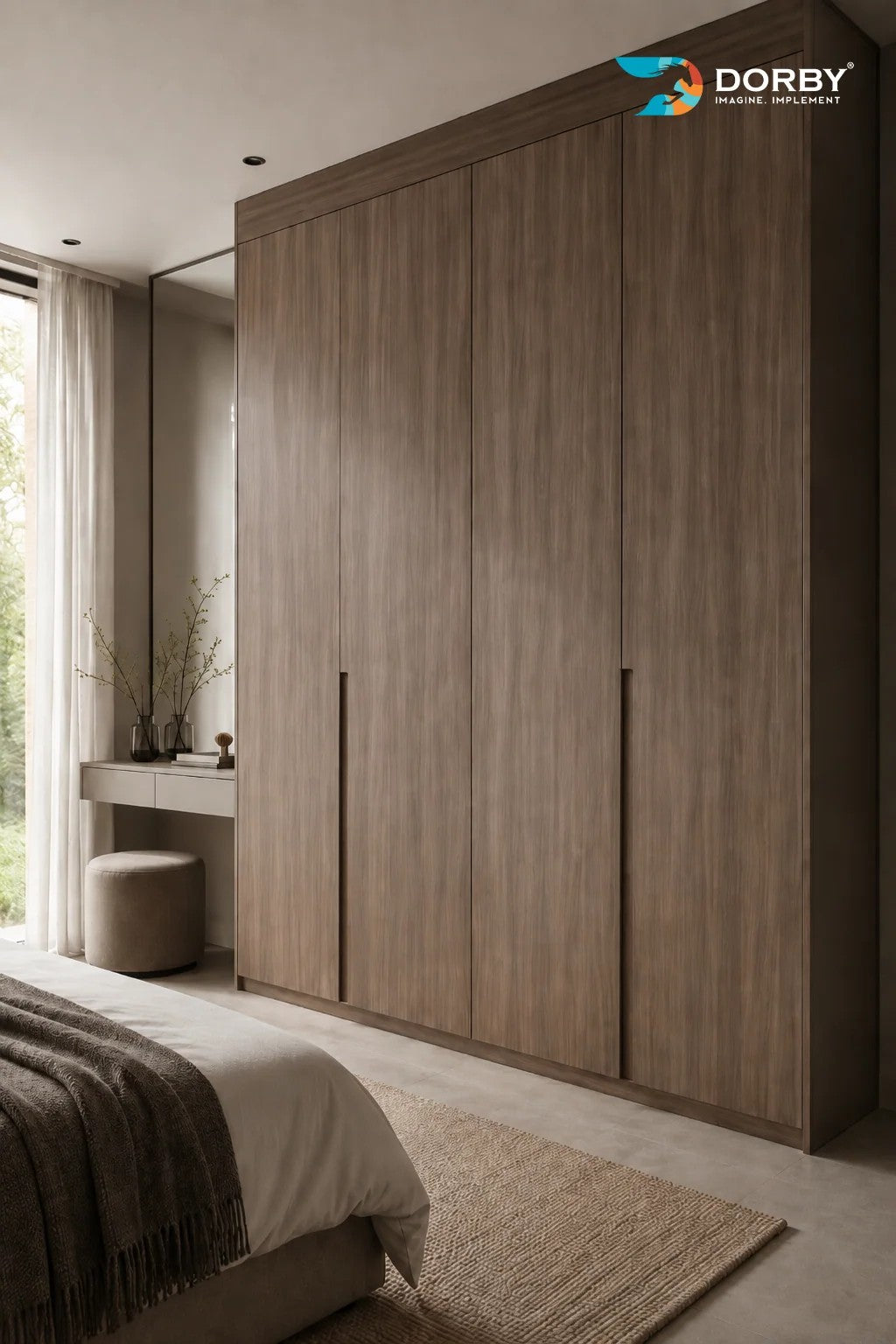 Weathered Oak Brown Wood Suede Laminate