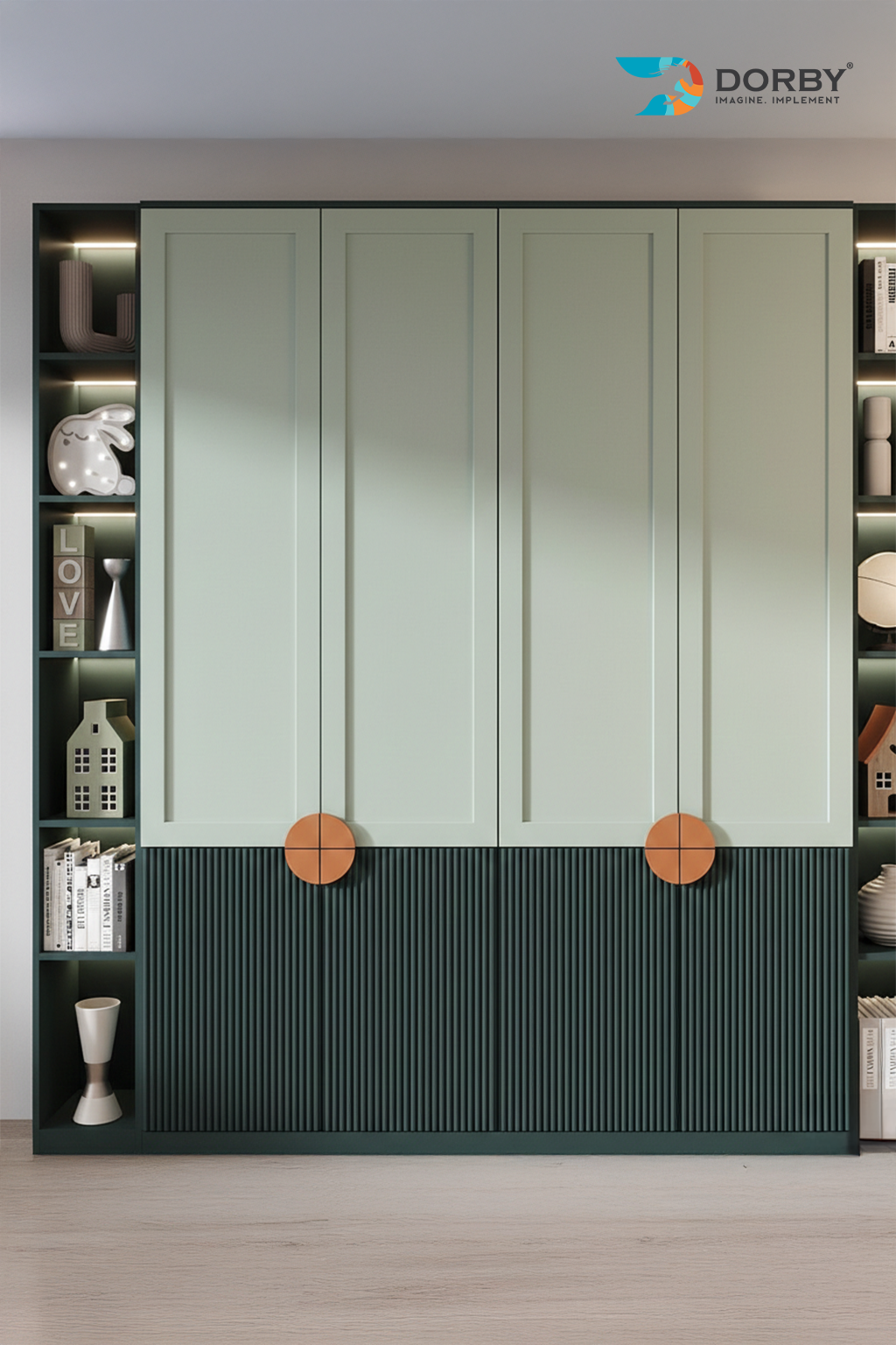 Desert Sage - SF 162 Green Plain Colors Suede Laminate - Dorby mica