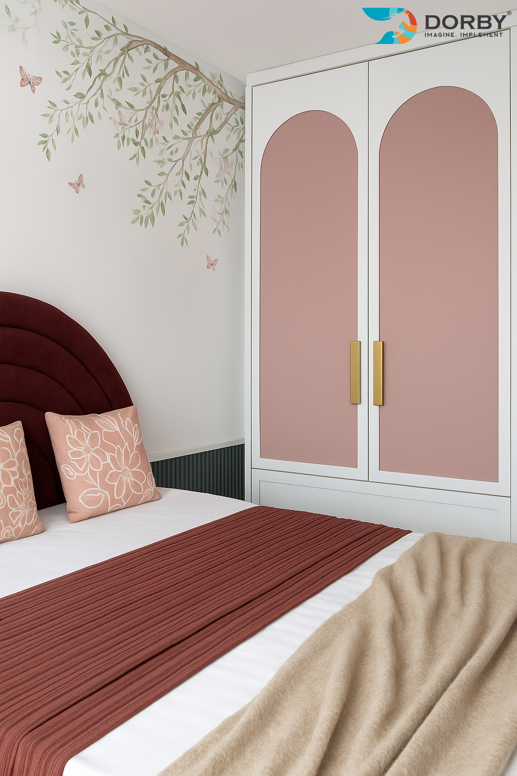 Mellow Rose - SF 182 Beige Plain Colors Suede Laminate - Dorby mica