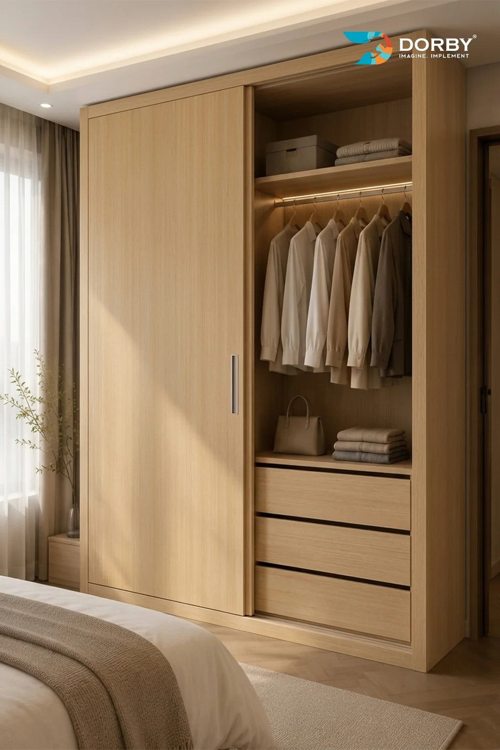 Natural Oak Beige Wood Suede Laminate