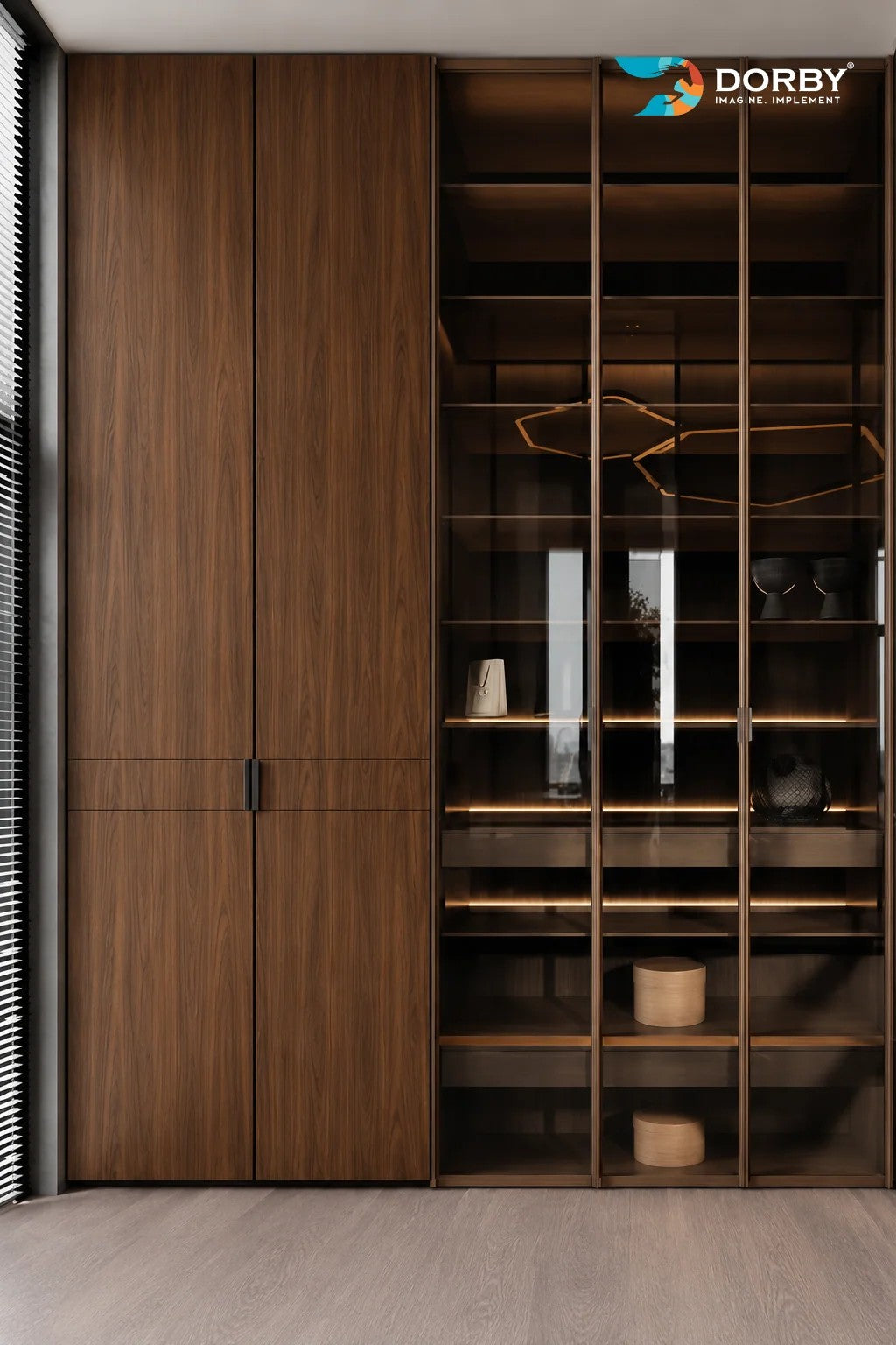Royal Walnut Brown Wood Suede Laminate