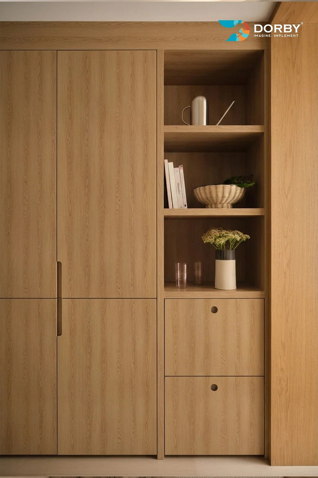 Alder Wood Brown Suede Laminate