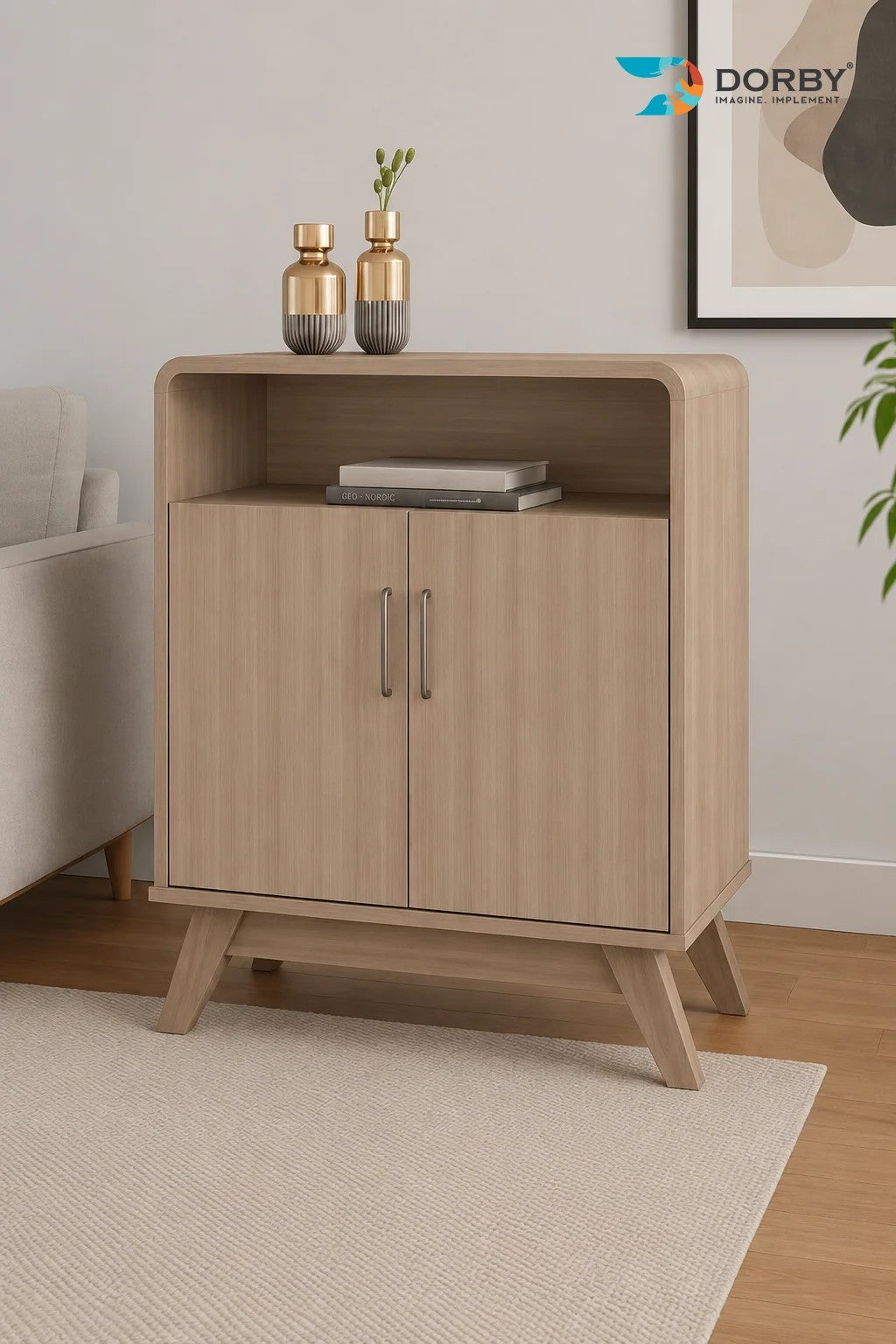 Almond Oak Beige Wood Suede Laminate