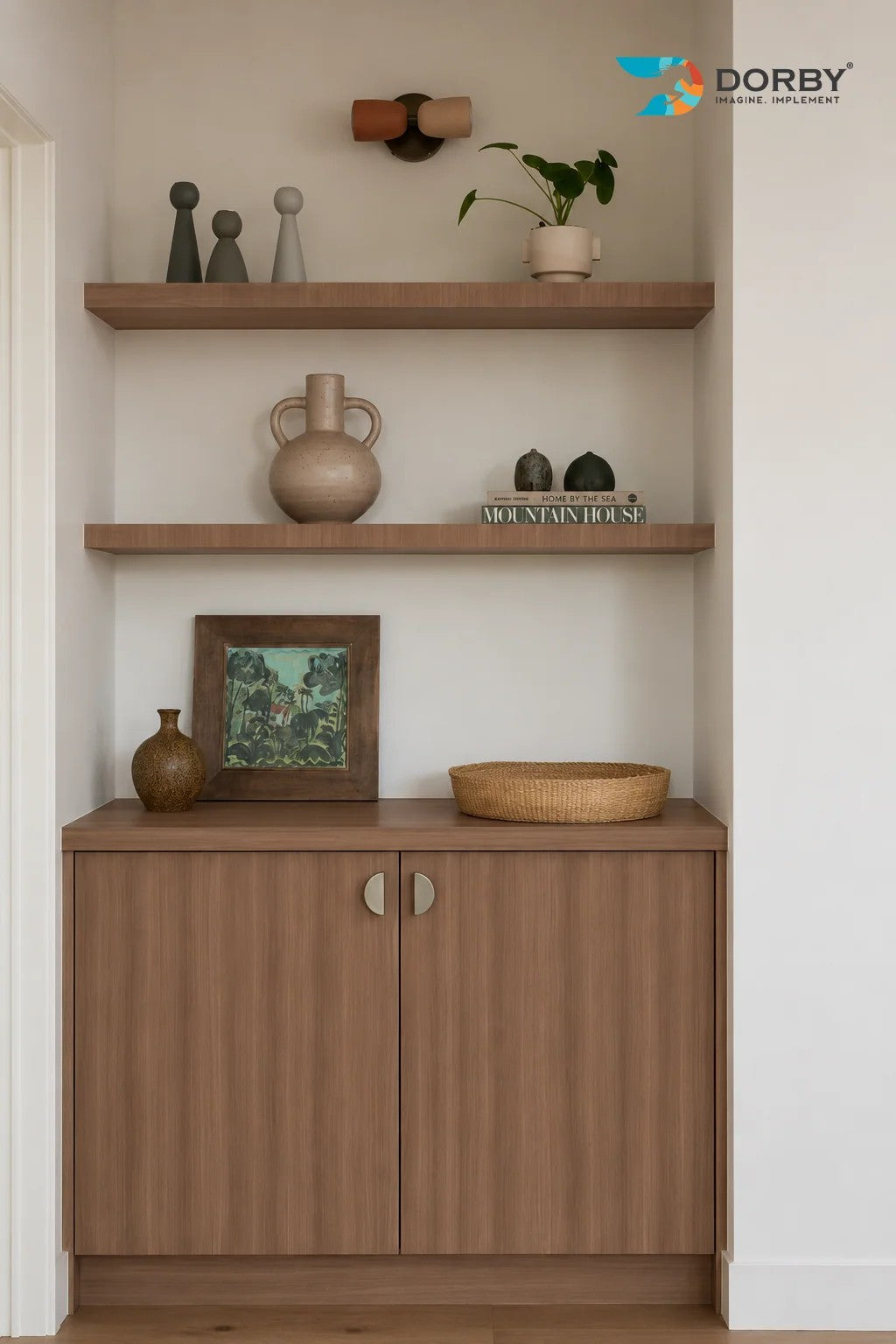 Frosty Oak Brown Wood Suede Laminate