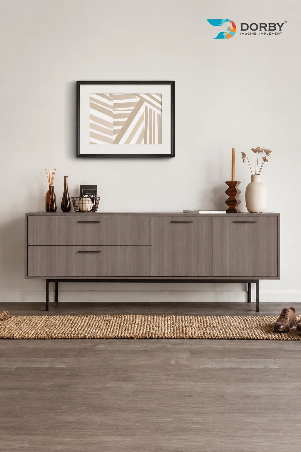 Cloud Oak Brown Wood Suede Laminate