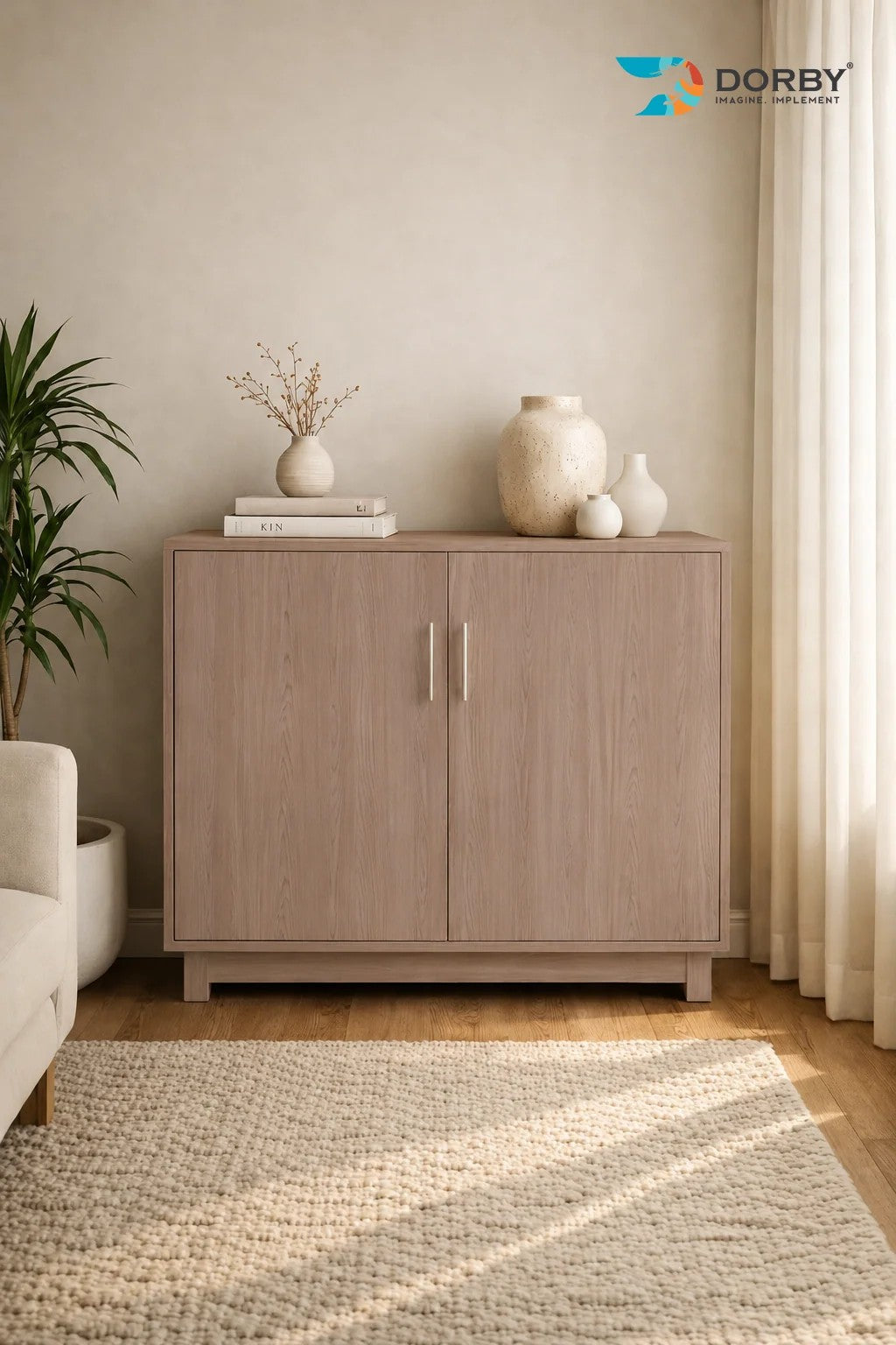 Temple Oak Brown Wood Suede Laminate