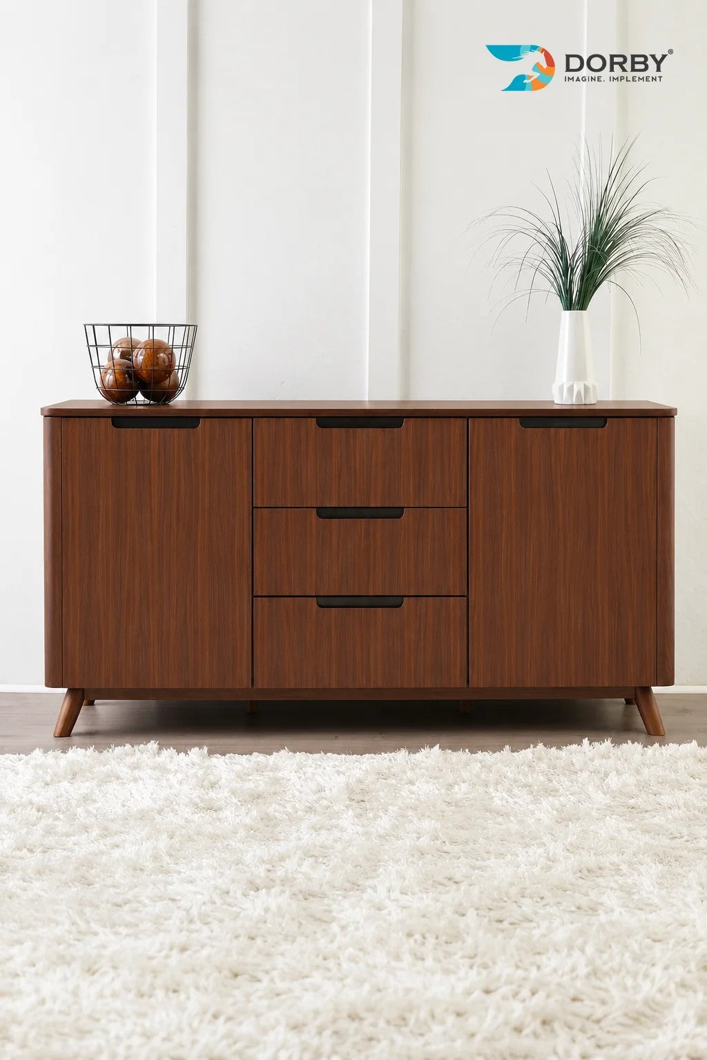 Olmo Walnut Brown Wood Suede Laminate