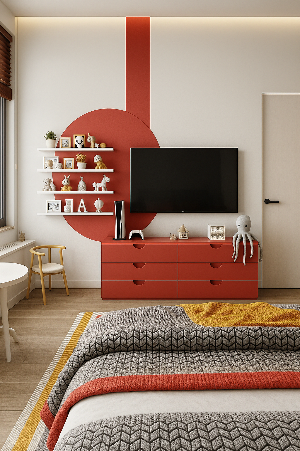 Poppy - SF 8114 Red Plain Colors Suede Laminate - Dorby mica