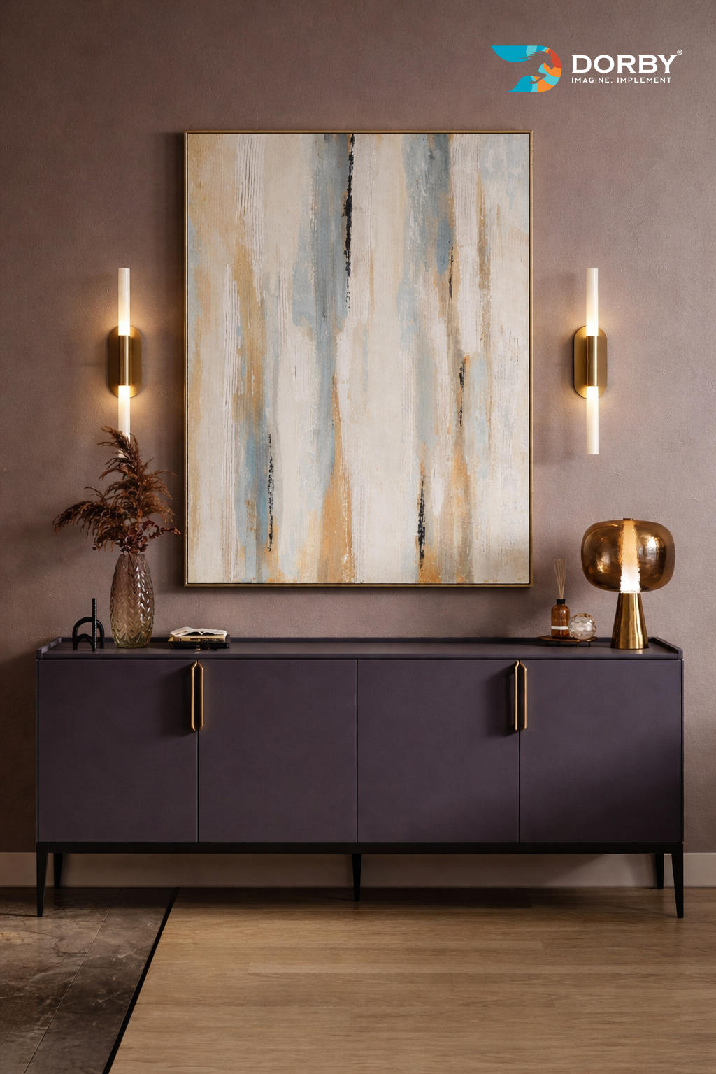 English Plum - SF 8169 Purple Plain Colors Suede Laminate - Dorby mica