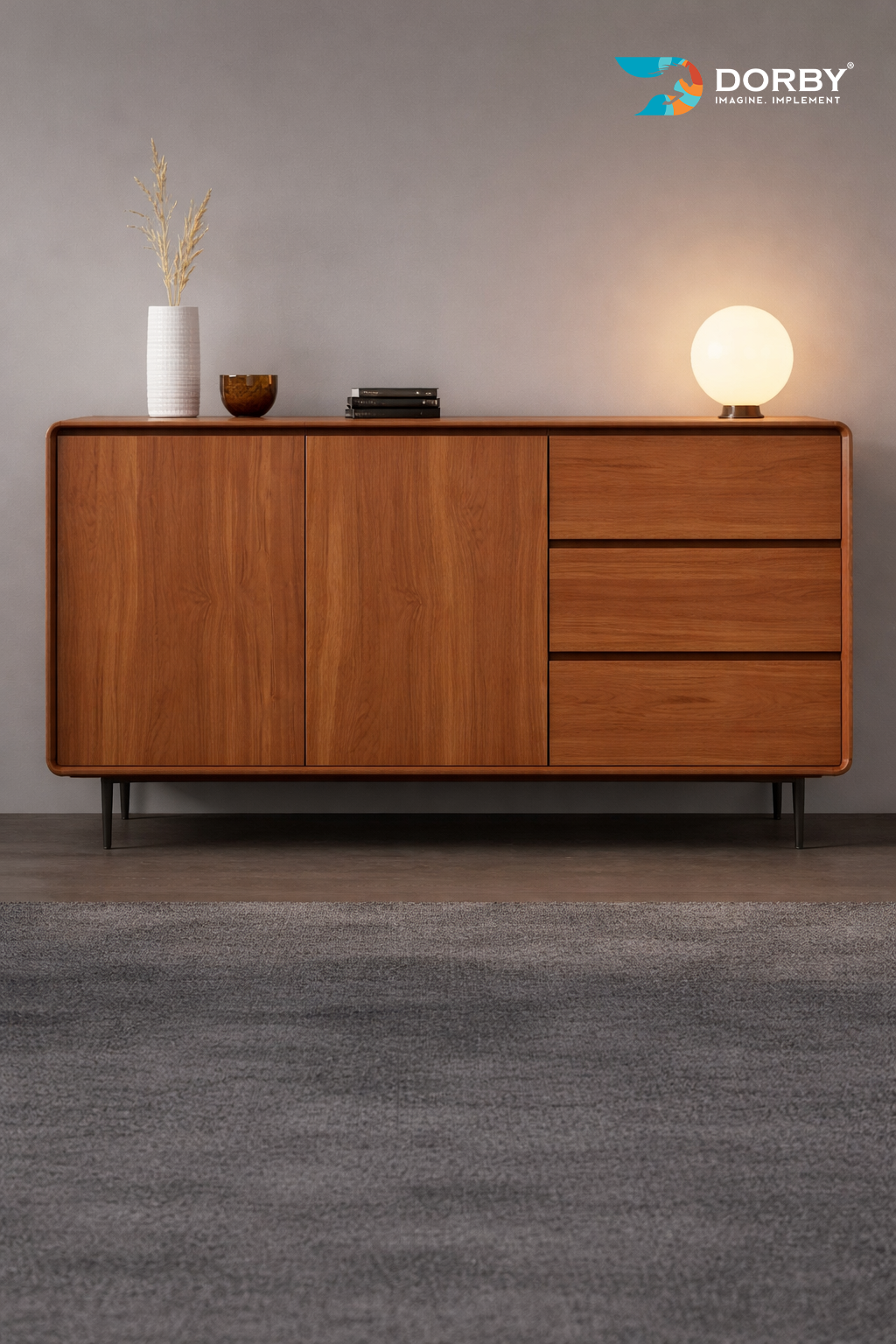 Golden Pecan - SF 8313 Brown Wood Suede Laminate - Dorby mica