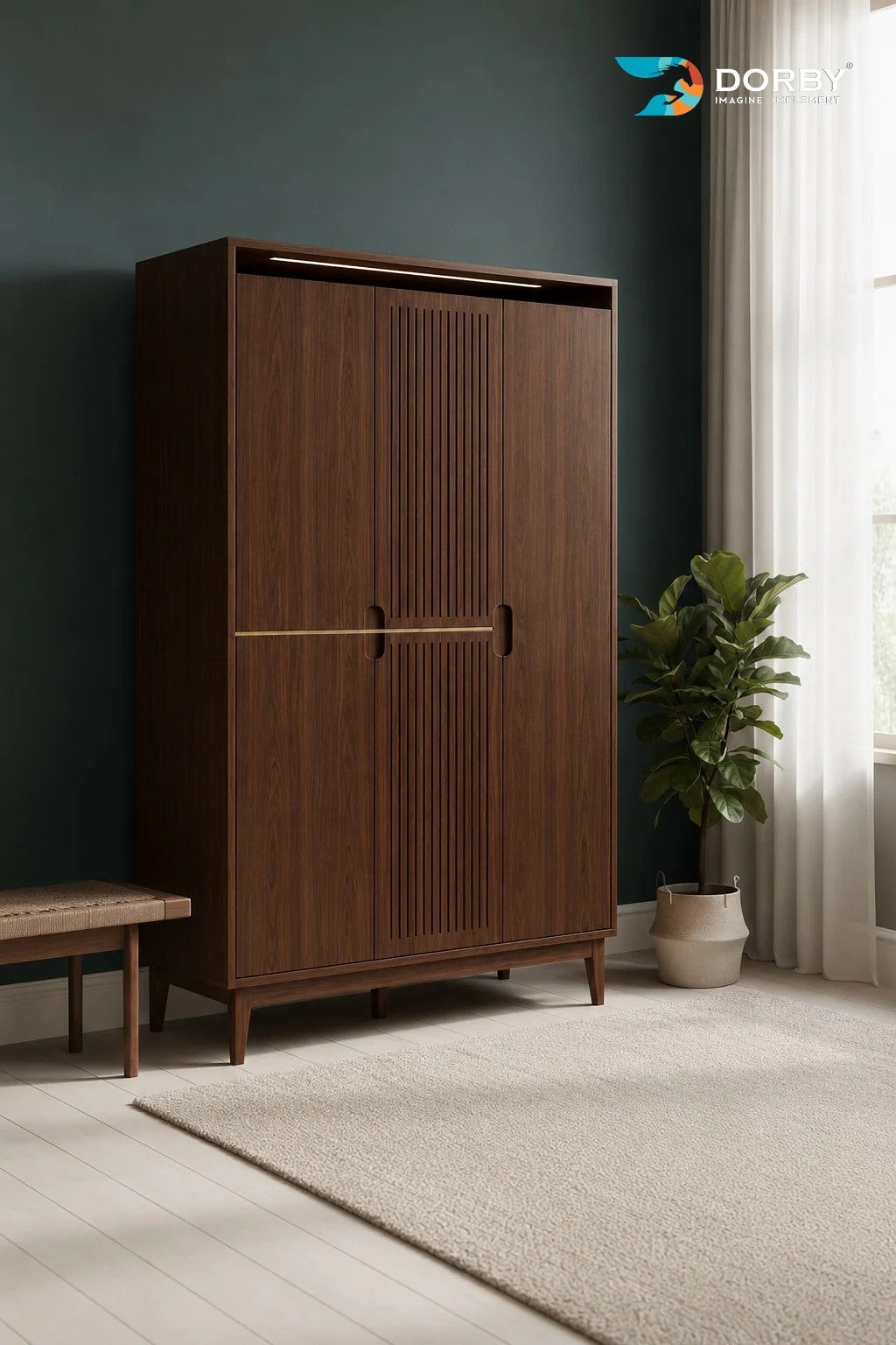 Stato Oak Brown Wood Suede Laminate