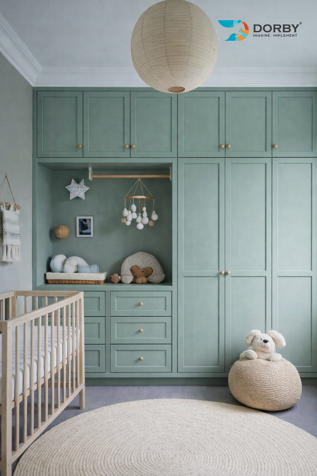 Shore - SF 9146 Green Plain Colors Suede Laminate - Dorby mica