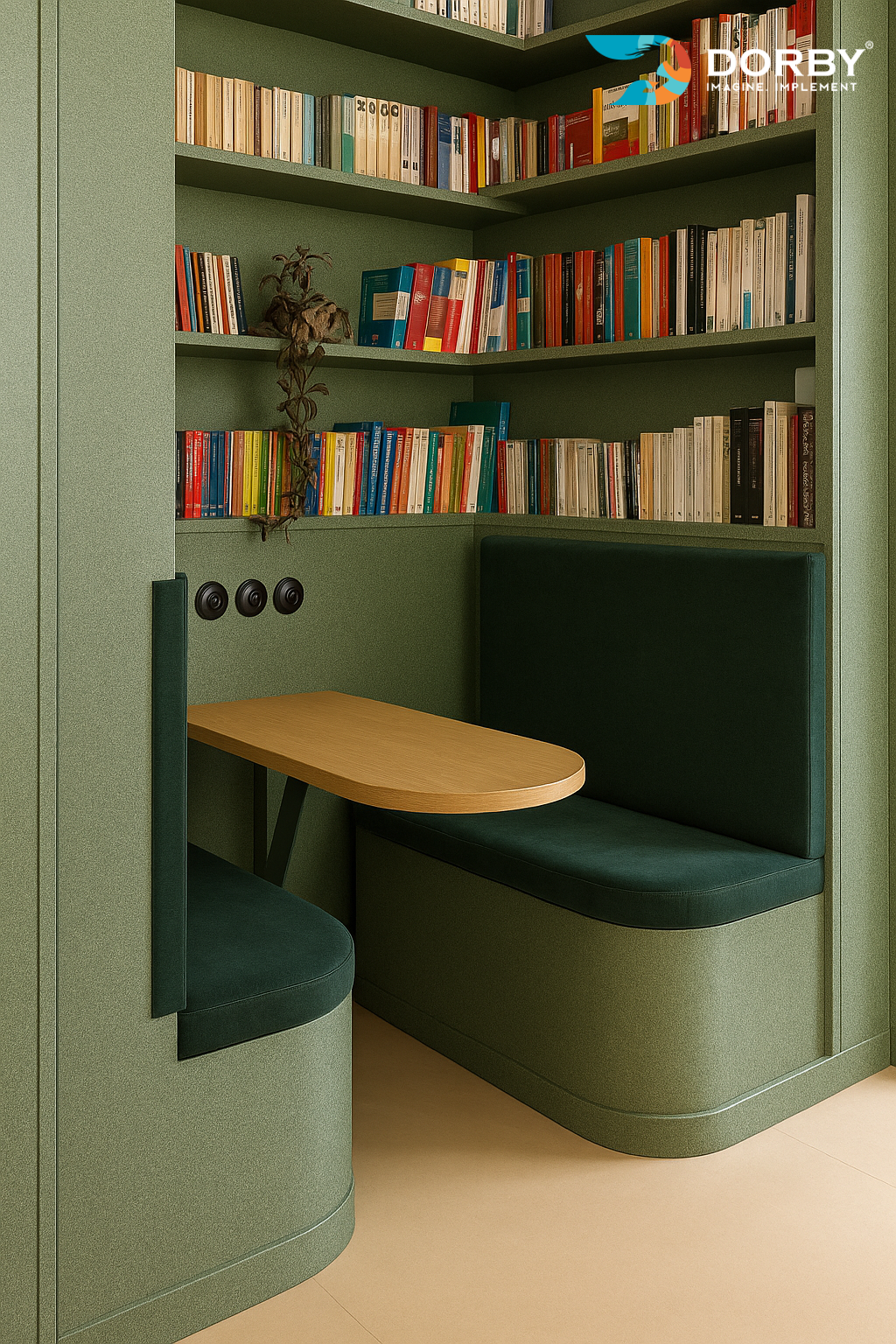 Lush - SF 9165 Green Plain Colors Suede Laminate - Dorby mica