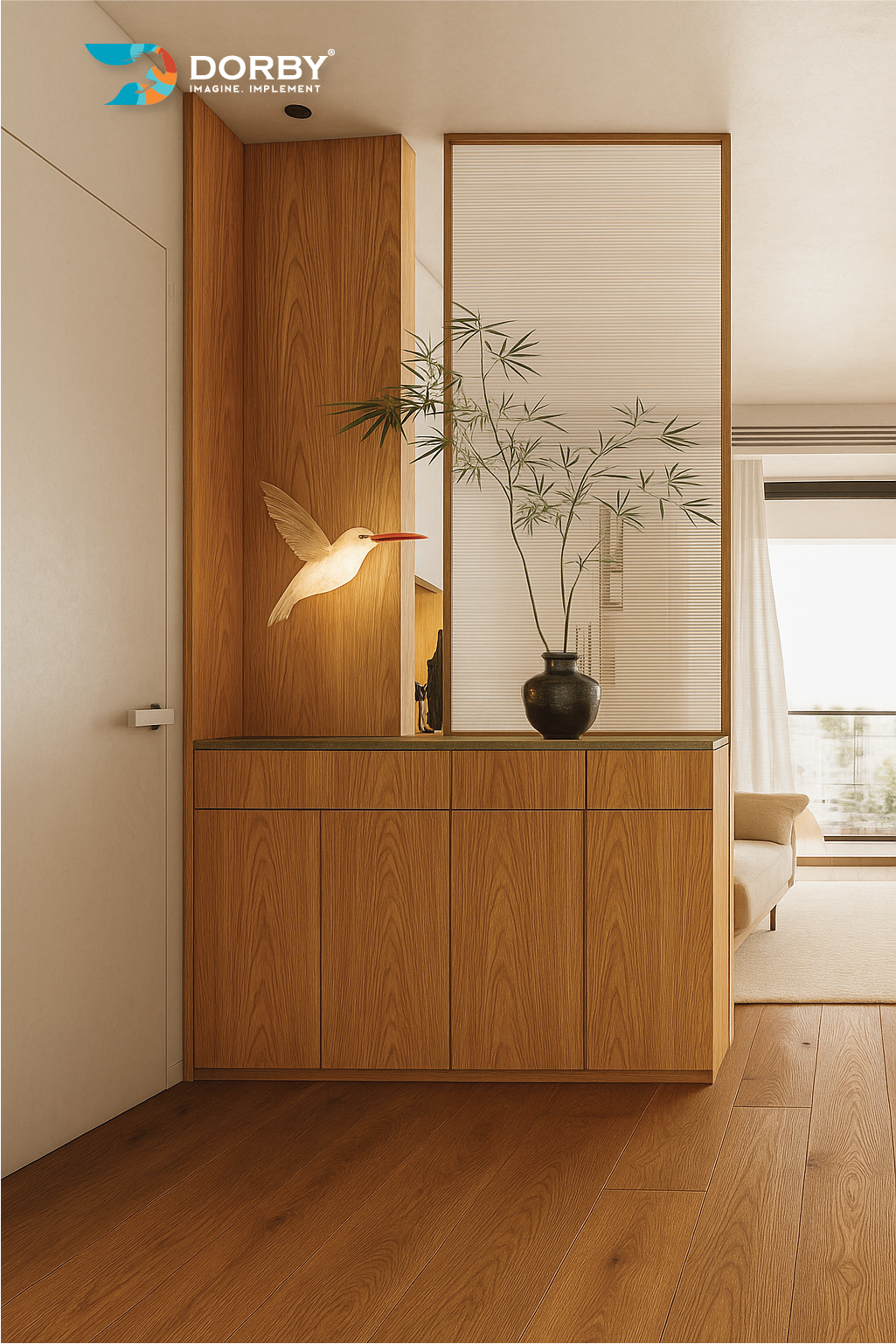 American Pear Wood - SF 9529 Brown Wood Suede Laminate - Dorby mica