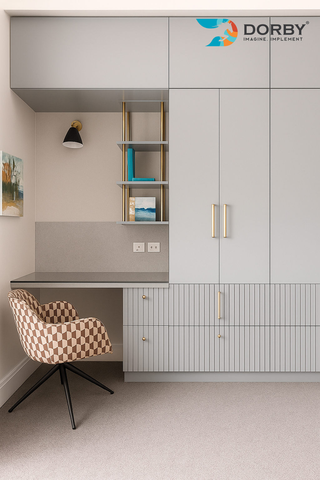 Silver Grey - SM 9106 White Plain Colors Super Matte Laminate - Dorby mica