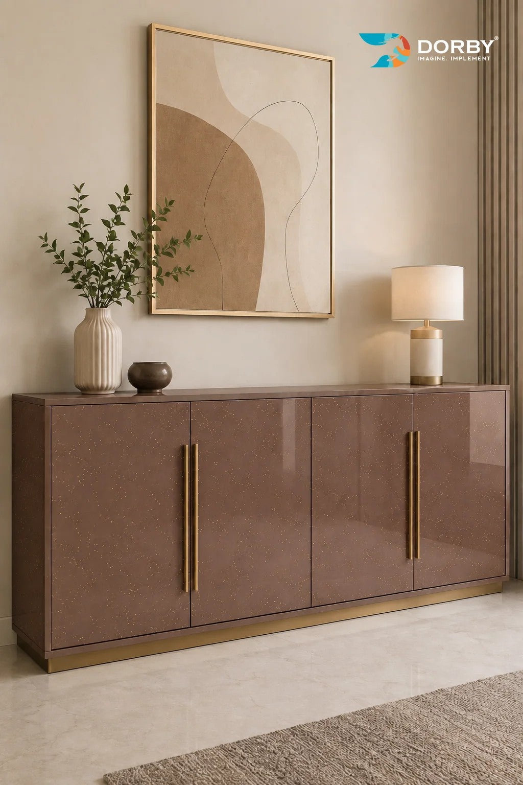 Pearl Shimmer Pink Plain Colors High Gloss Laminate