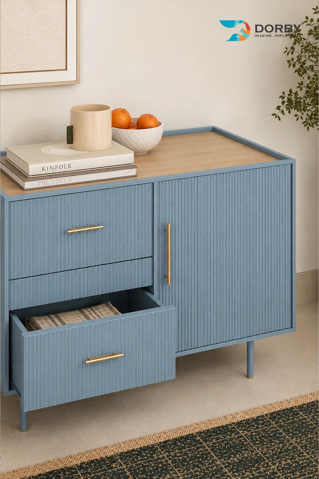 Sapphire Spark Blue Plain Colors High Gloss Laminate