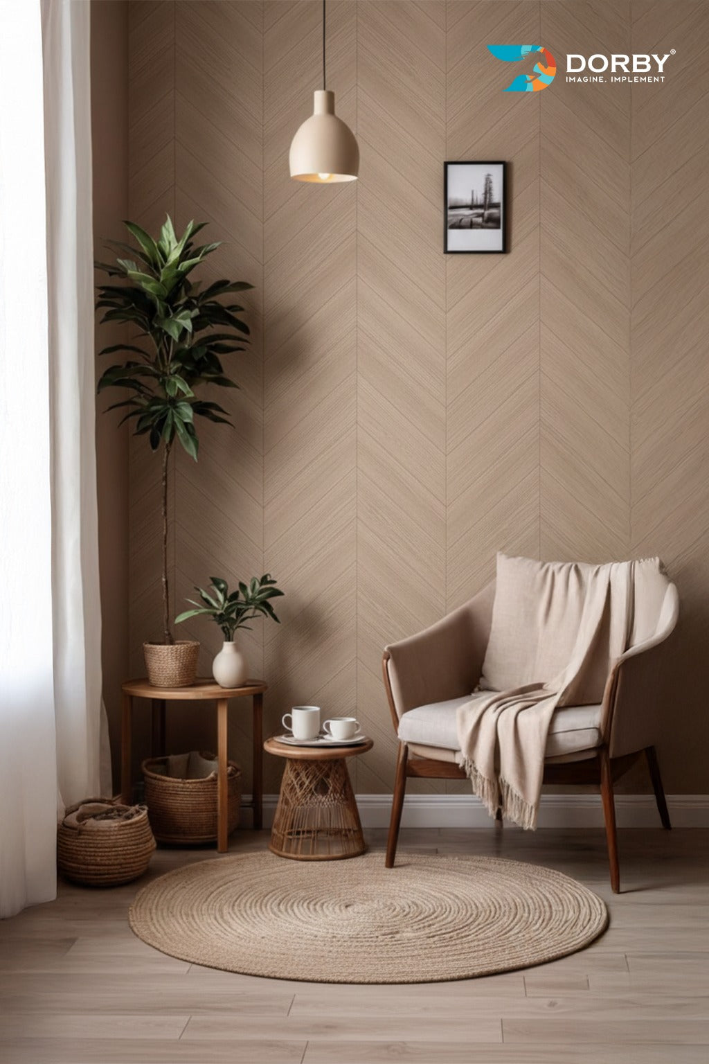 Cross Pine - VV 8891 Beige Wood Texture Laminate - Dorby mica