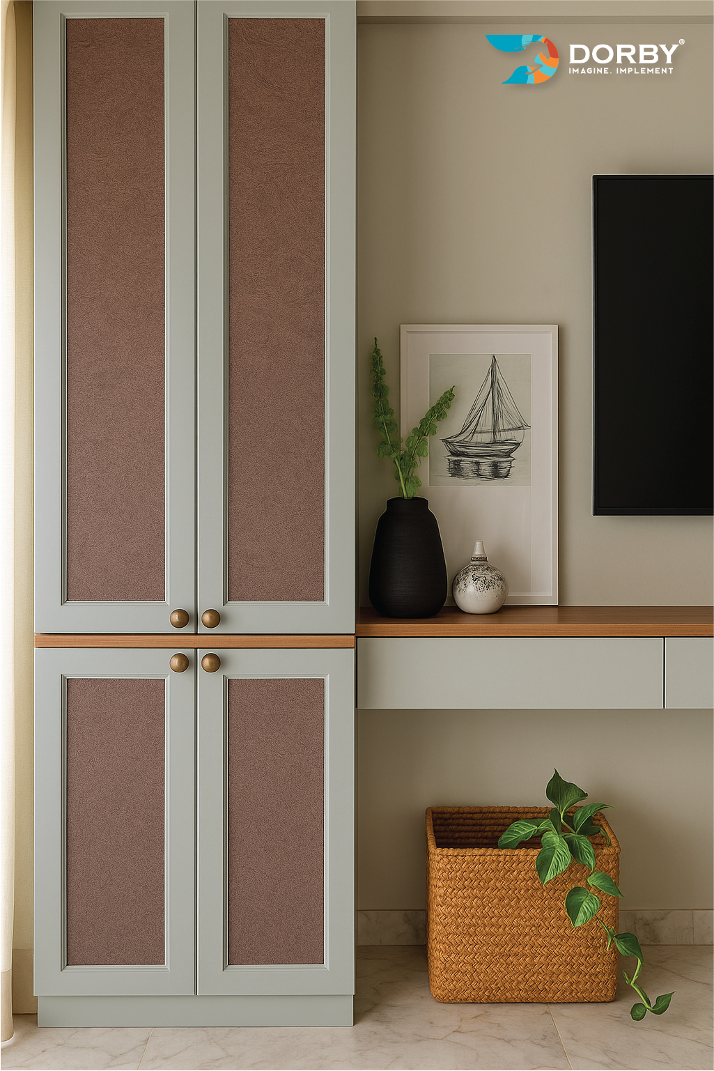 Deserto - ZF 9085 Brown Designer Designer Laminate - Dorby mica