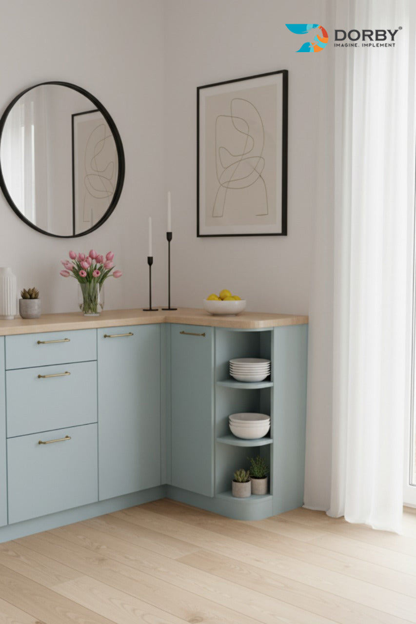 Whyte Blue - ZM 179 Grey Plain Colors Matte Laminate - Dorby mica