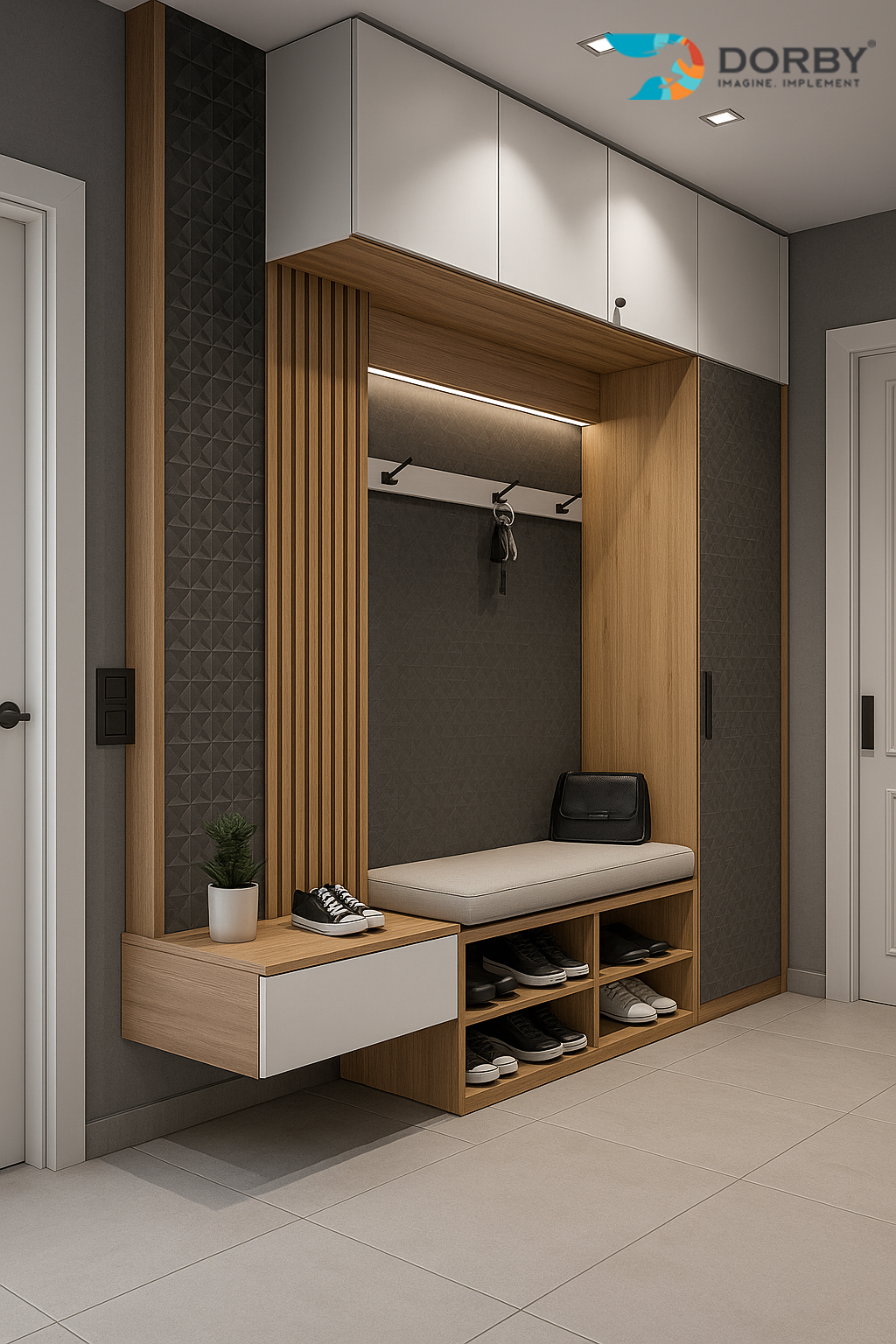 Piccola - ZM 9098 Grey Designer Texture Laminate - Dorby mica