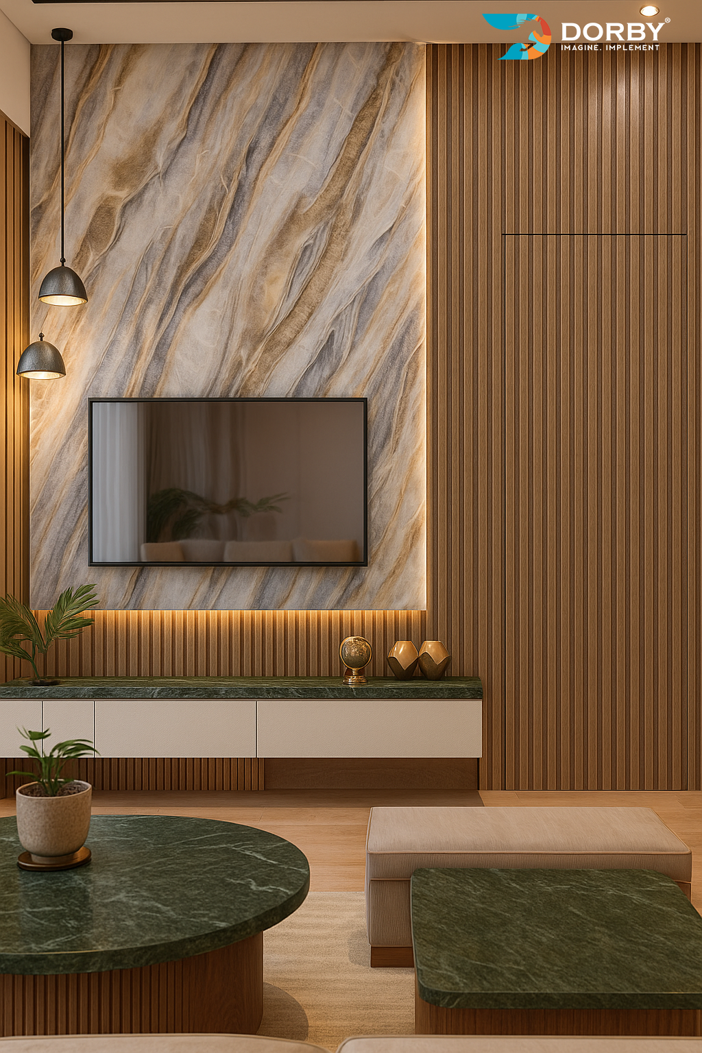 Crystal Stone - ZS 9305 Grey Marble & Stone Texture Laminate - Dorby mica