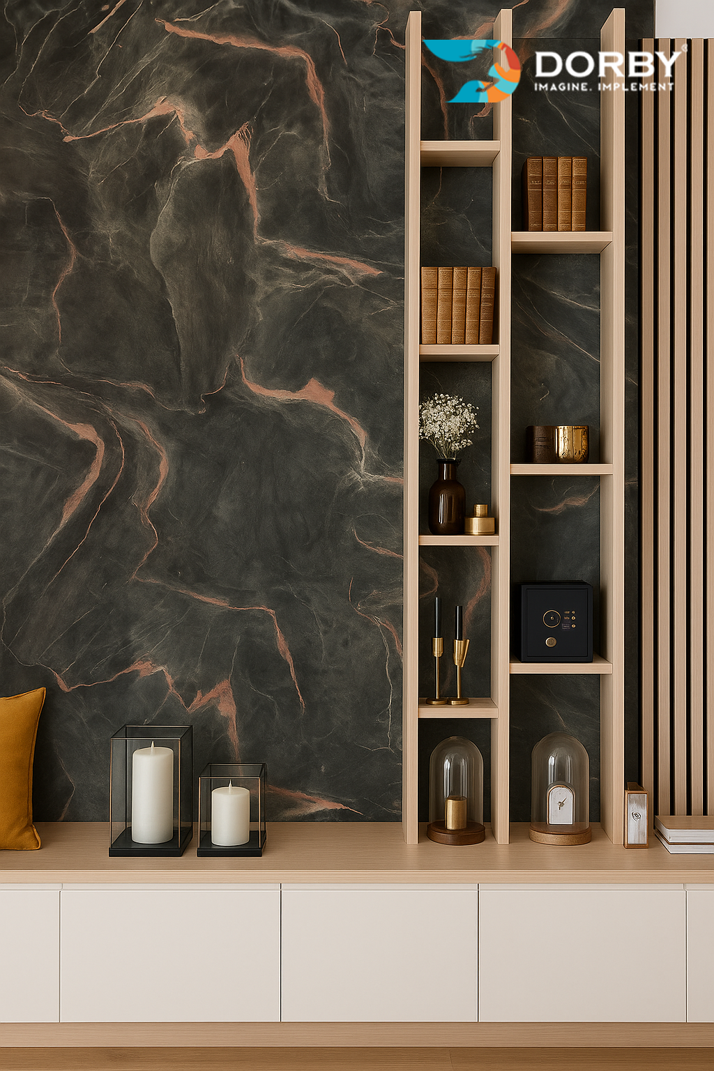 Rustic Rock - ZS 9320 Grey Marble & Stone Texture Laminate - Dorby mica