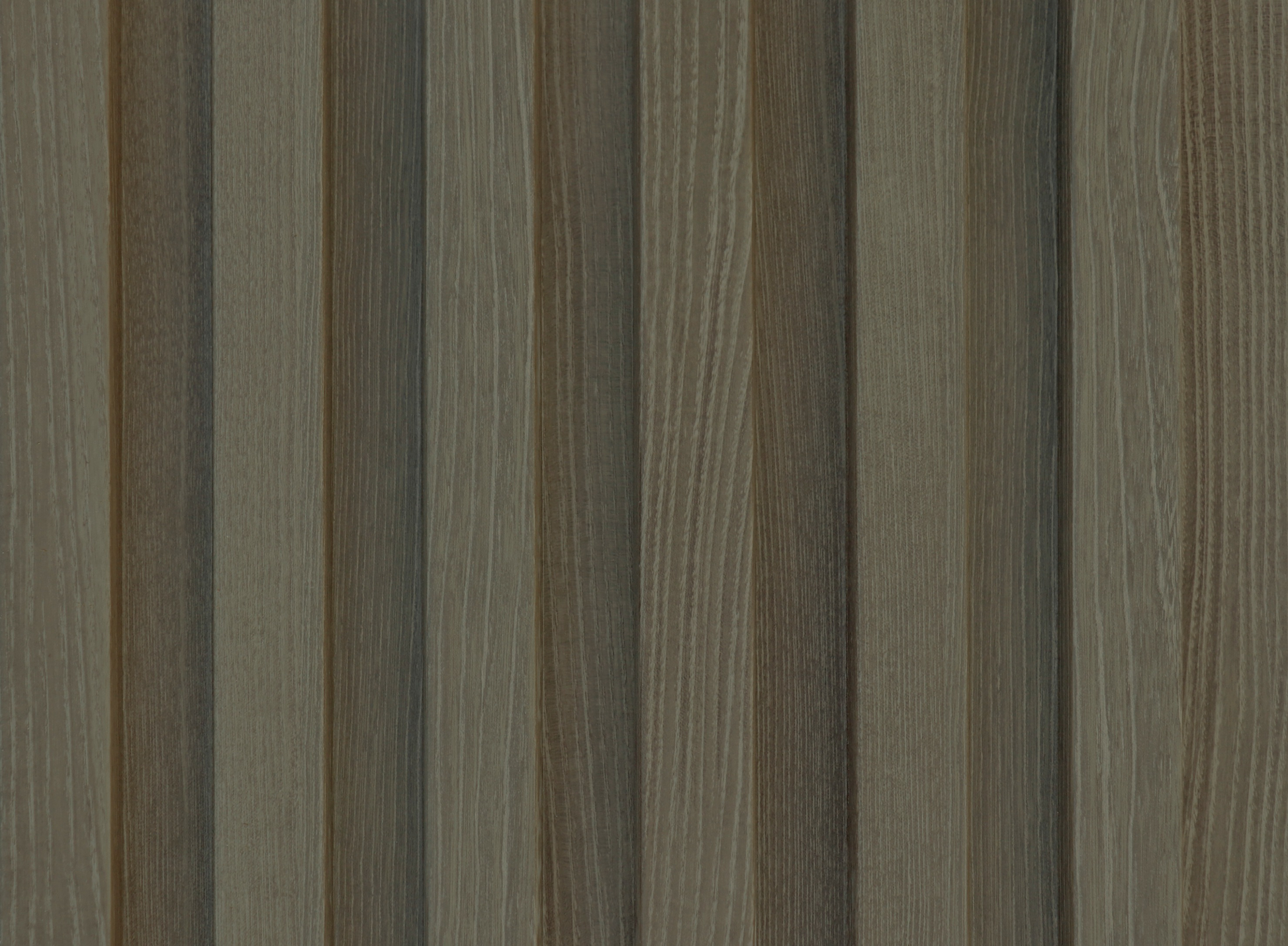 Wood Valley Dyed Oak (Dark) Bamboo Fiber Louver wood-grain texture close-up