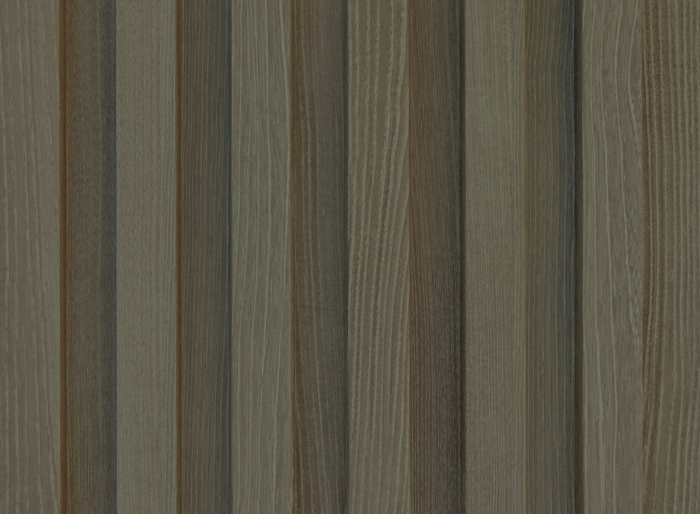 Wood Valley Dyed Oak (Dark) Bamboo Fiber Louver wood-grain texture close-up