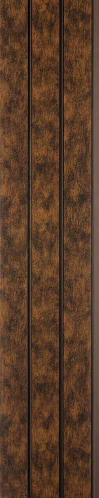 Brown wood grain texture louver panel with textured finish and visible wood pattern on vertical slats