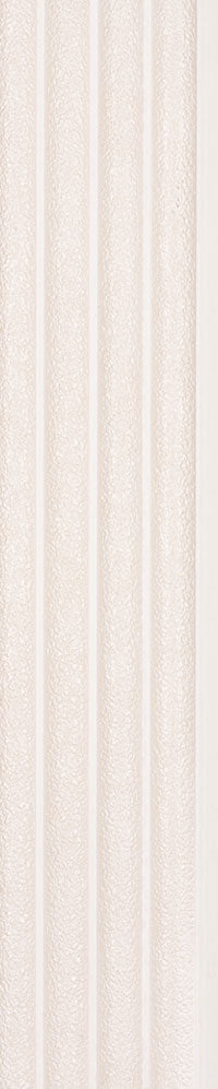 White textured fluted louver panel with vertical ridges and rough surface finish.