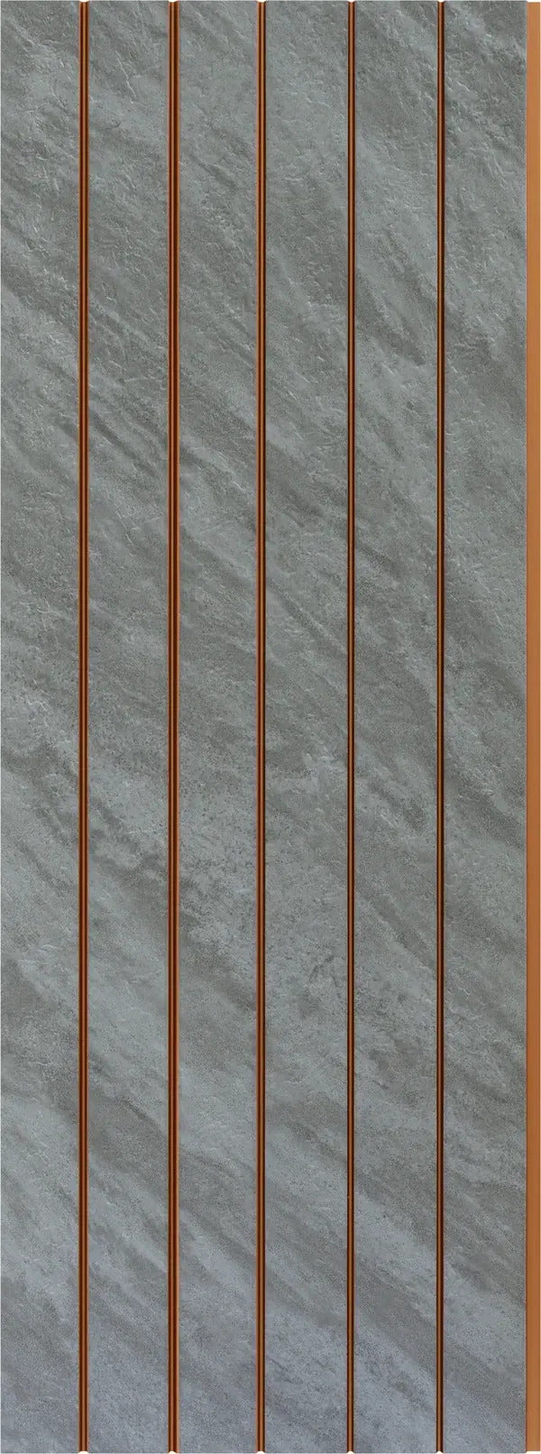 Louvers 2025 EP8822 Grey Marble & Stone Texture Wall Panel