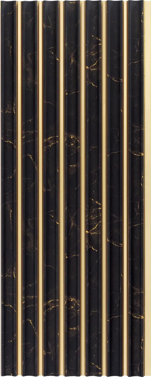 Louvers 2025 EP8828 Black Marble & Stone Texture Wall Panel