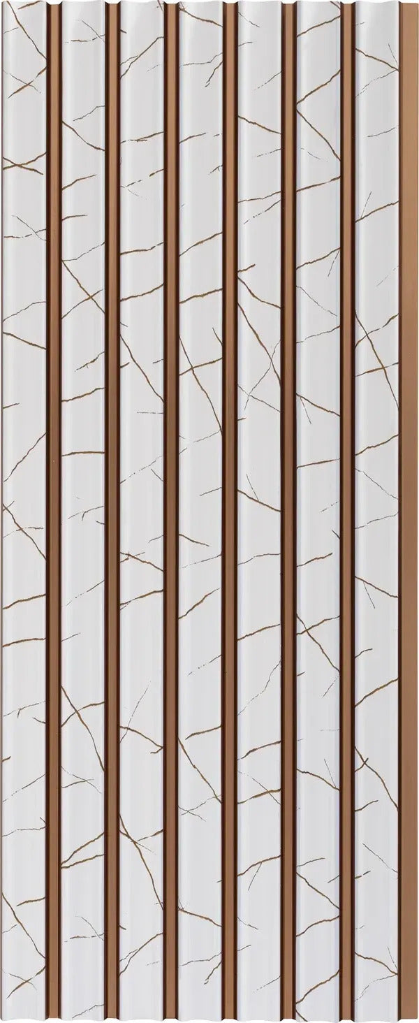 Louvers 2025 EP8830 White Marble & Stone Texture Wall Panel