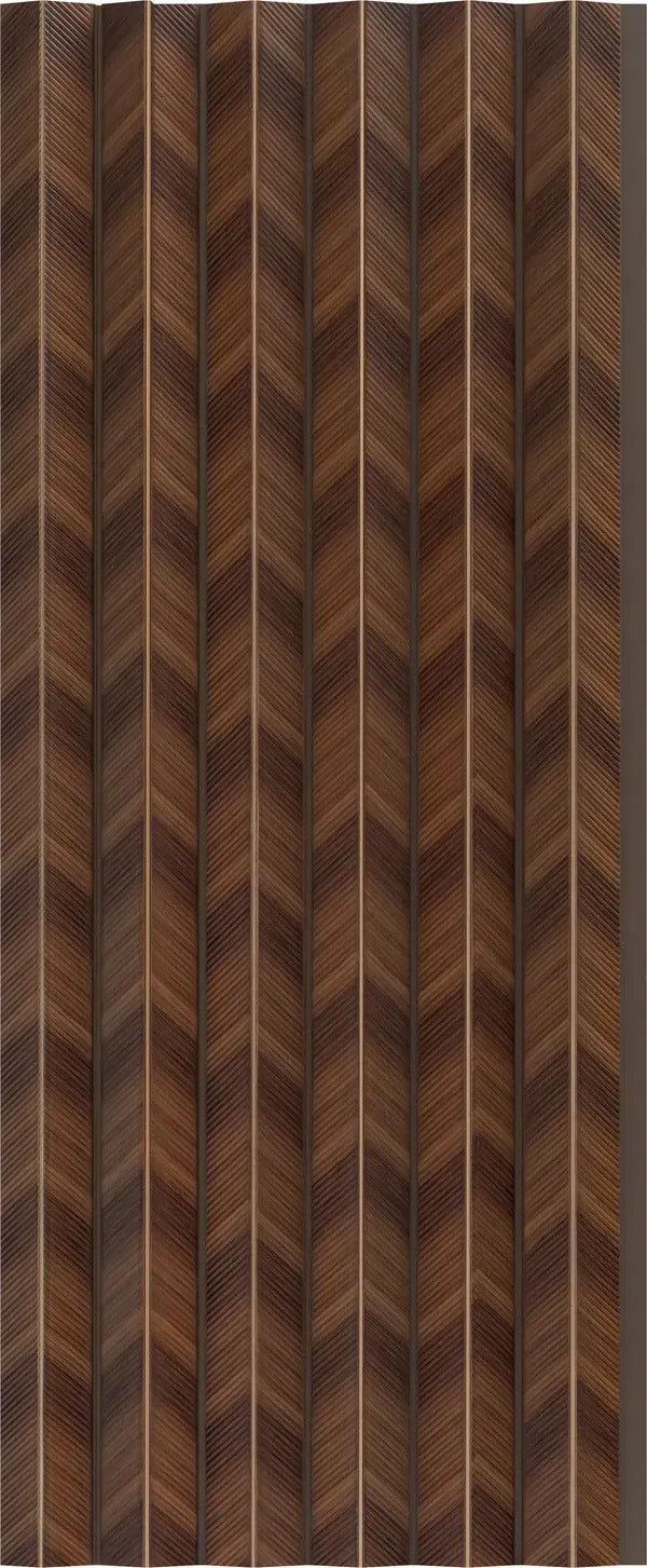 Louvers 2025 EP8914 Brown Geometric Design Texture Wall Panel