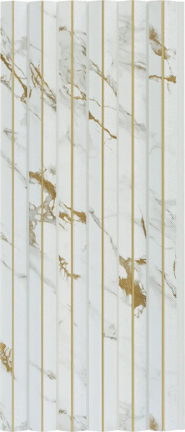 Louvers 2025 EP8915 White Marble & Stone Texture Wall Panel